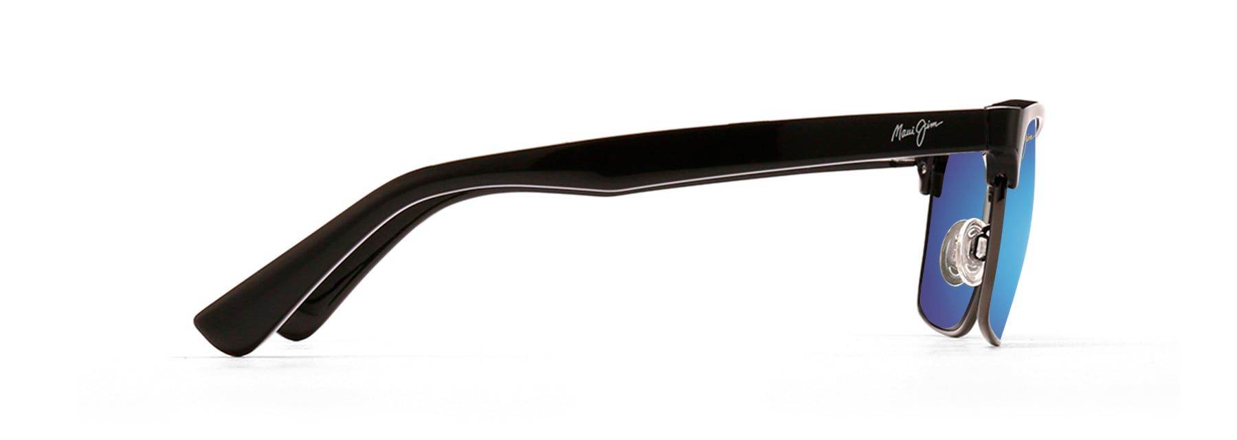 Maui Jim Kawika black & pewter frame, blue hawaii lenses