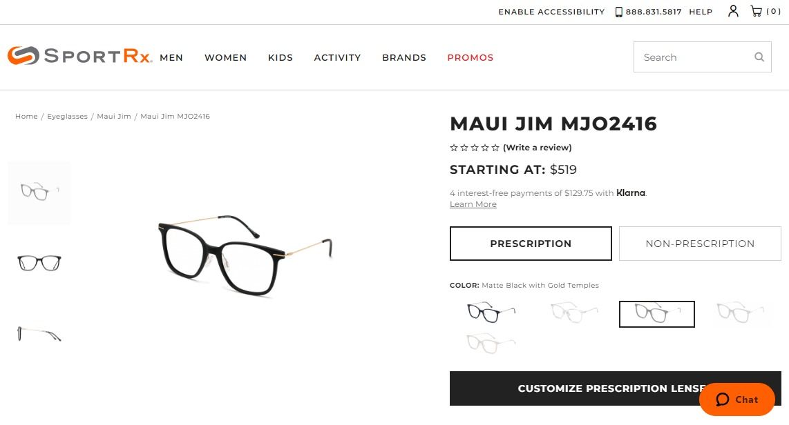  Maui Jim MJO2416 05D eyeglasses 