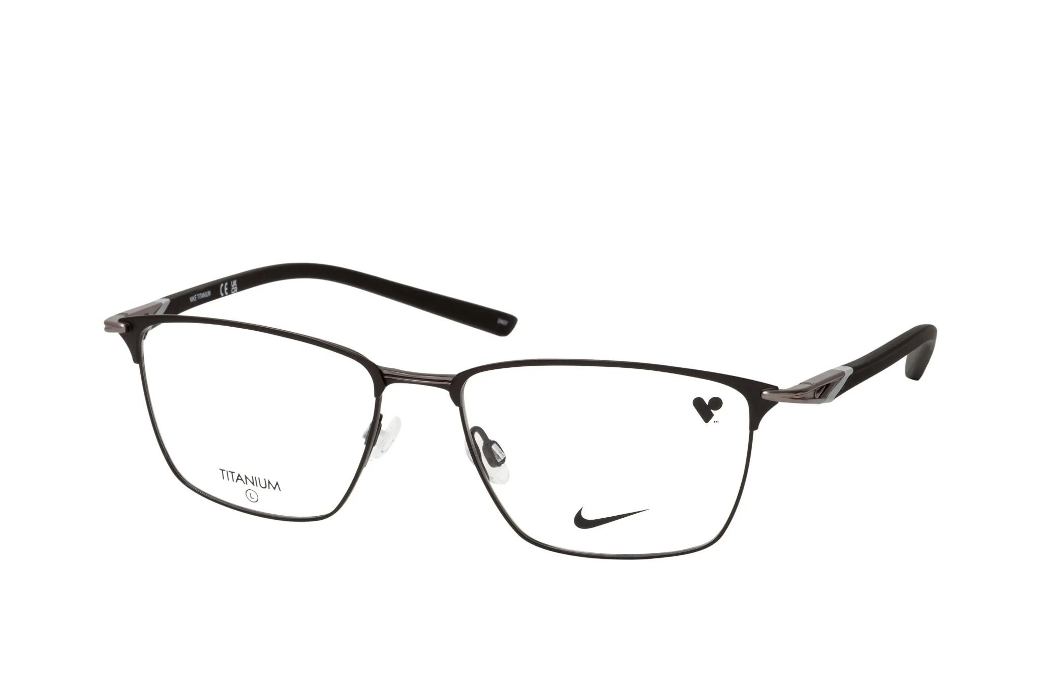 Nike 6066 001 titanium eyeglasses