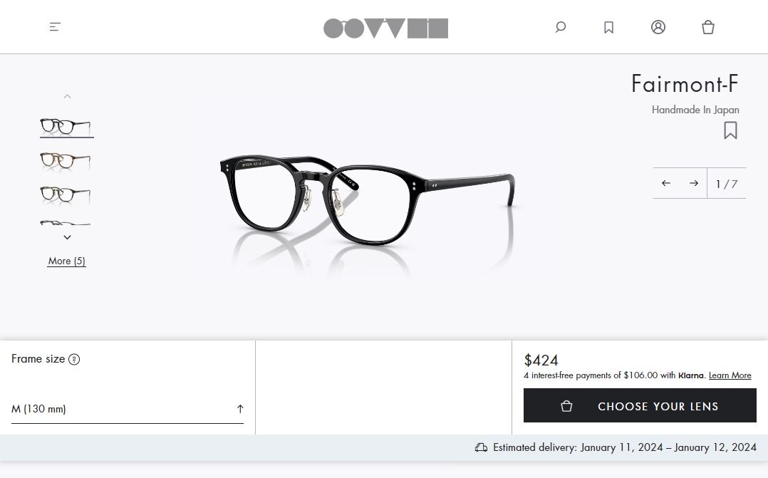 Oliver Peoples Fairmont eyeglasses