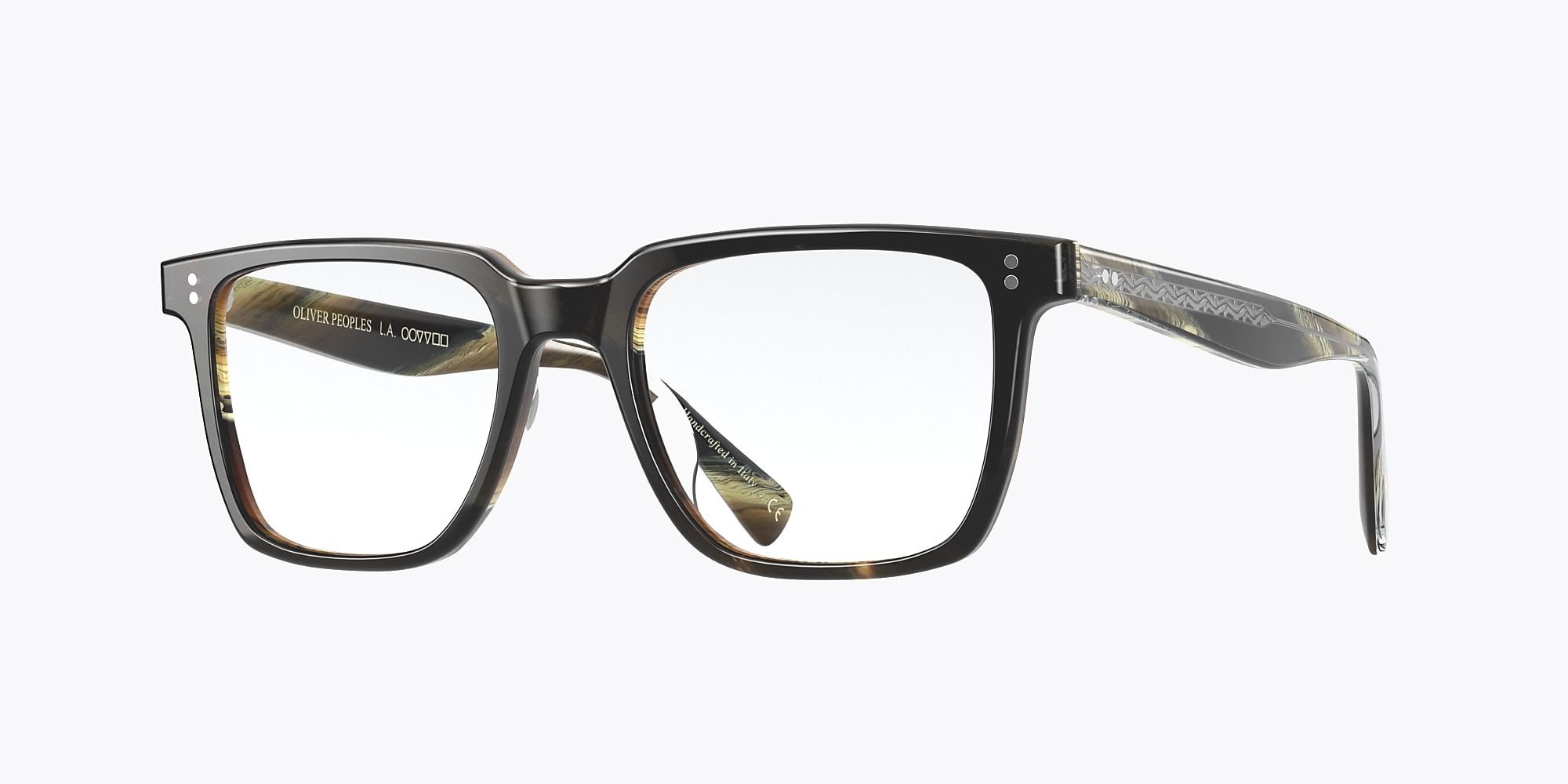 (ĐÃ BÁN) Oliver Peoples Lachman - navy brown horn frame