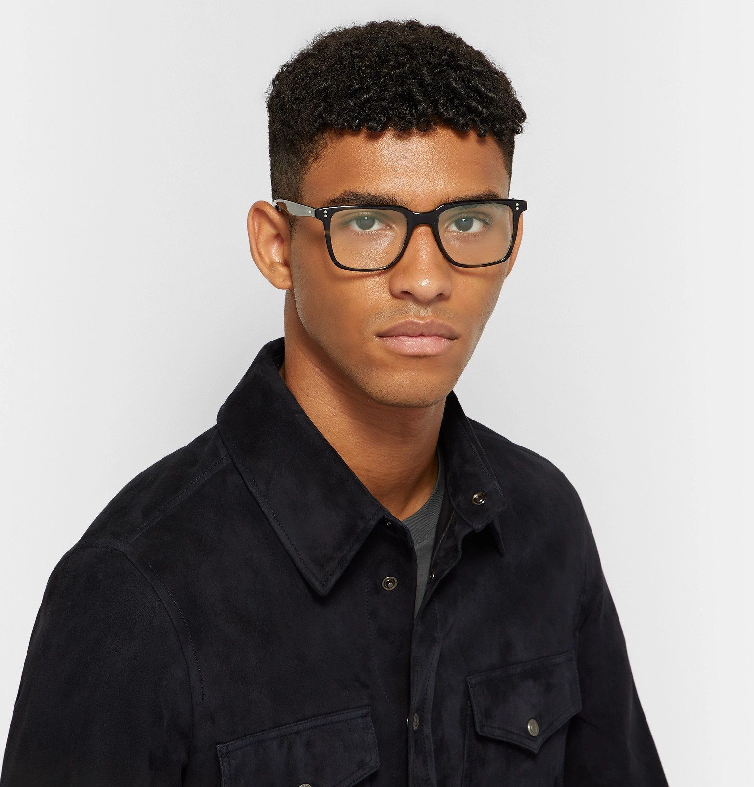 (ĐÃ BÁN) Oliver Peoples Lachman - navy brown horn frame