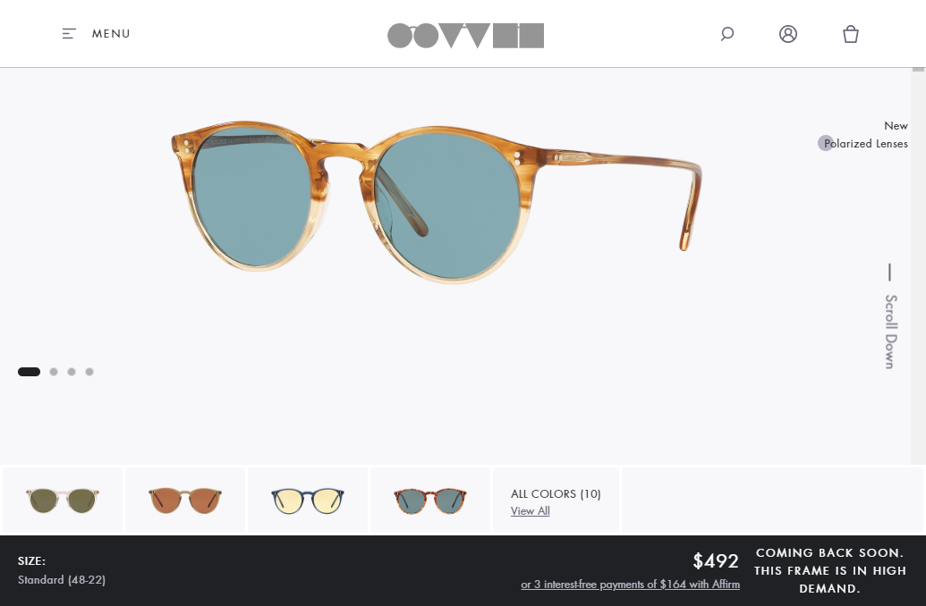 (ĐÃ BÁN) Kính râm Oliver Peoples O'Malley