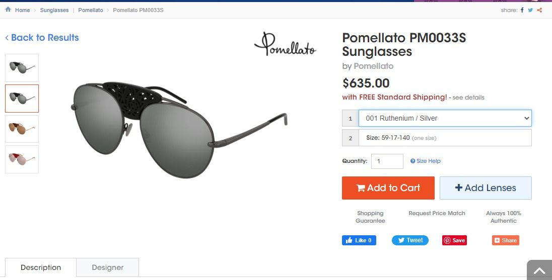 Pomellato PM0033S sunglasses