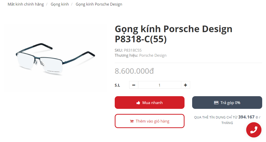 (ĐÃ BÁN) Porsche Design P8318 C