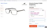  Porsche Design P 8325 A carbon fiber temples eyeglasses 