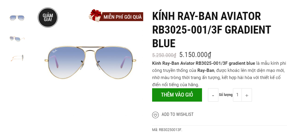 Ray Ban RB3025 001/3F sunglasses