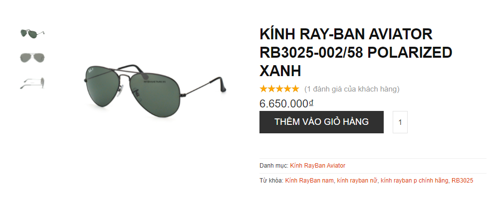 Ray Ban RB3025 002/58 sunglasses