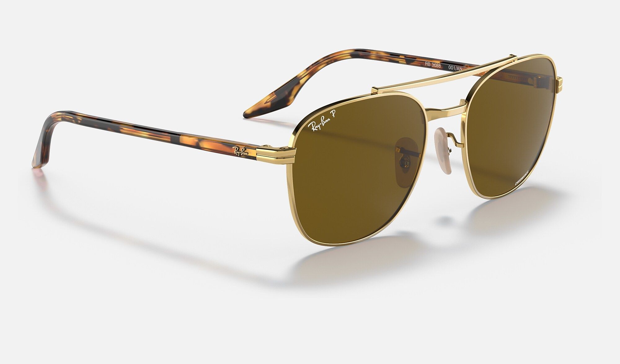 (ĐÃ BÁN) Ray Ban RB3688 001/AN chromance sunglasses