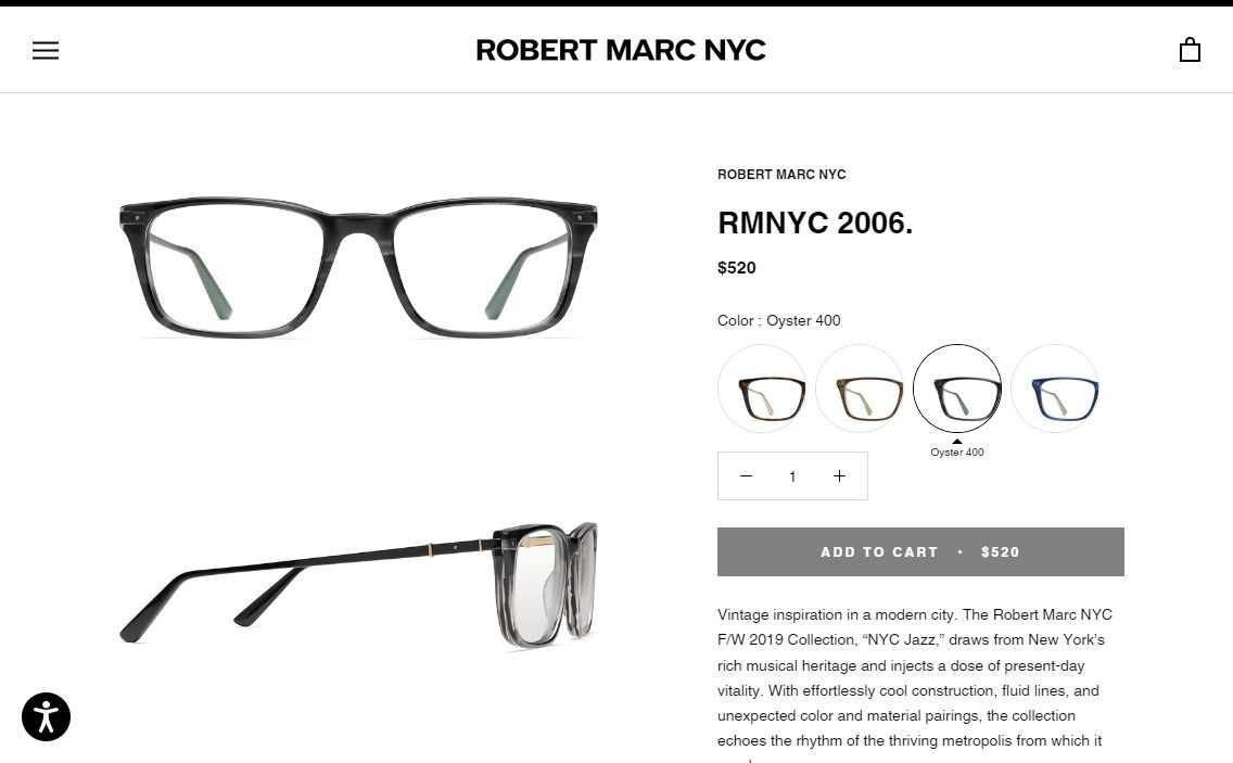 (ĐÃ BÁN) Robert Marc RMNYC 2006 400 eyeglasses