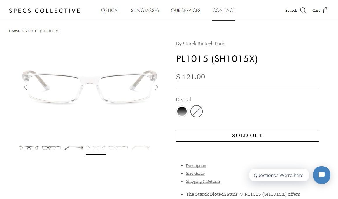 Starck PL1015 Eyeglasses