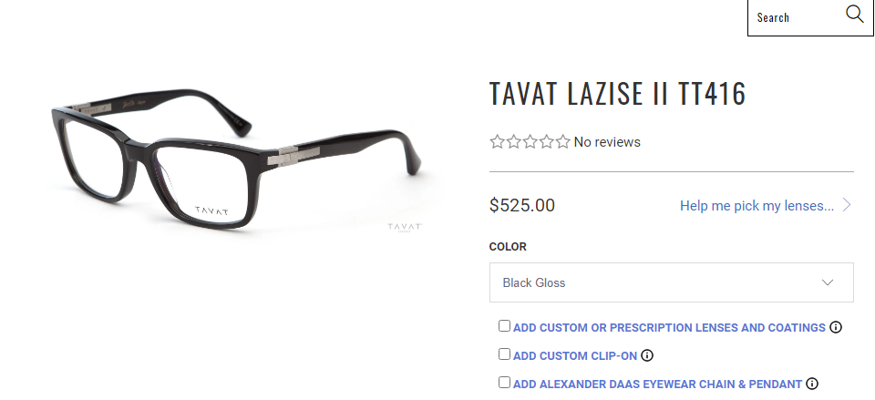 TAVAT Lazise II black frame