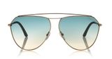  Tom Ford Binx Gold Green sunglasses 