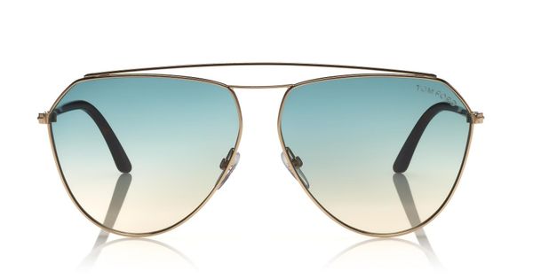  Tom Ford Binx Gold Green sunglasses 