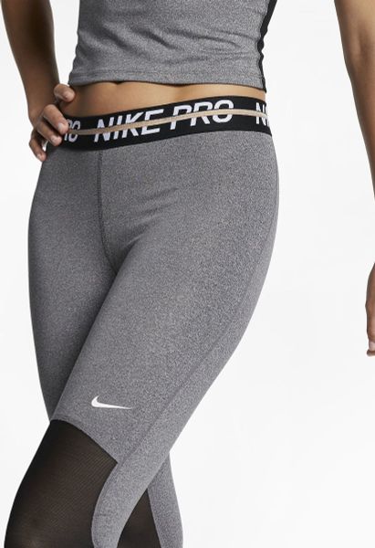  Quần legging NK pro xám/cam 