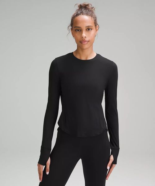  Áo Lululemon UV Protection Fold-Over đen 