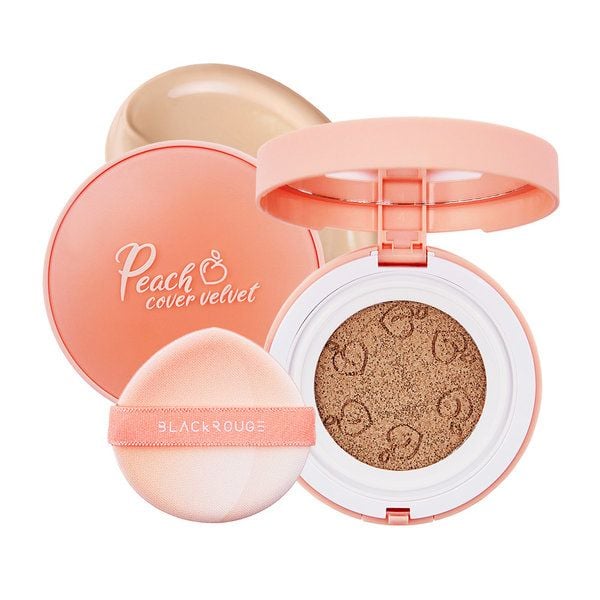 Phấn Nước Black Rouge Peach Cover Velvet Cushion 14g