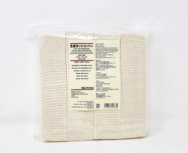 Bông Tẩy Trang Muji 100% Cotton 180 Miếng