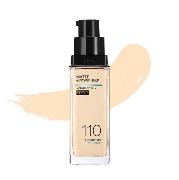 Kem Nền Kiềm Dầu Chống Nắng Maybelline Fit Me Matte+Poreless SPF22 110 30ml