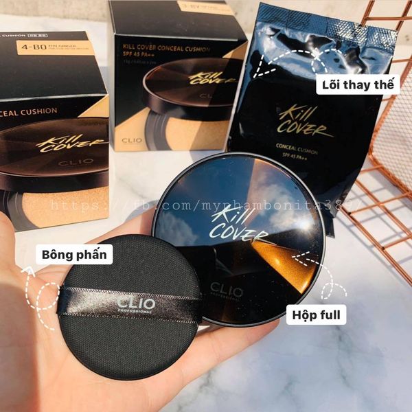 Cushion Clio Kill Cover Conceal SPF45/PA++