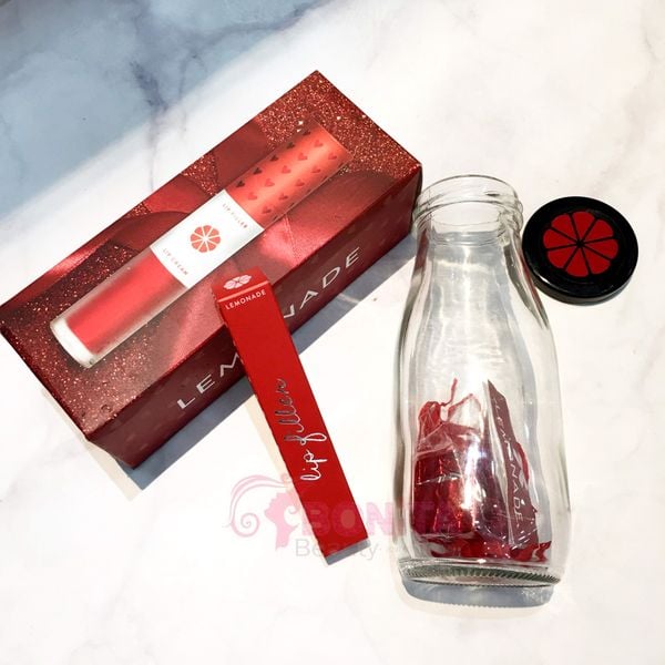 Set Quà Tặng Son Lót Dưỡng Căng Mọng Môi + Chai Thủy Tinh Lamonade