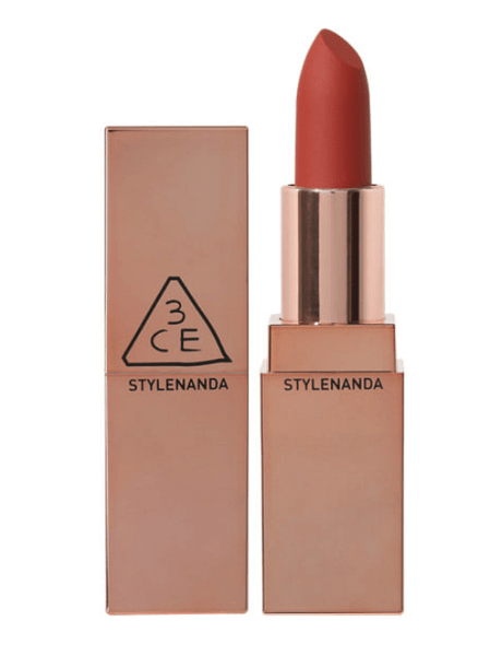 SON 3CE MATTE LIP COLOR VỎ VÀNG MÀU 228 – RED SEVENTIES