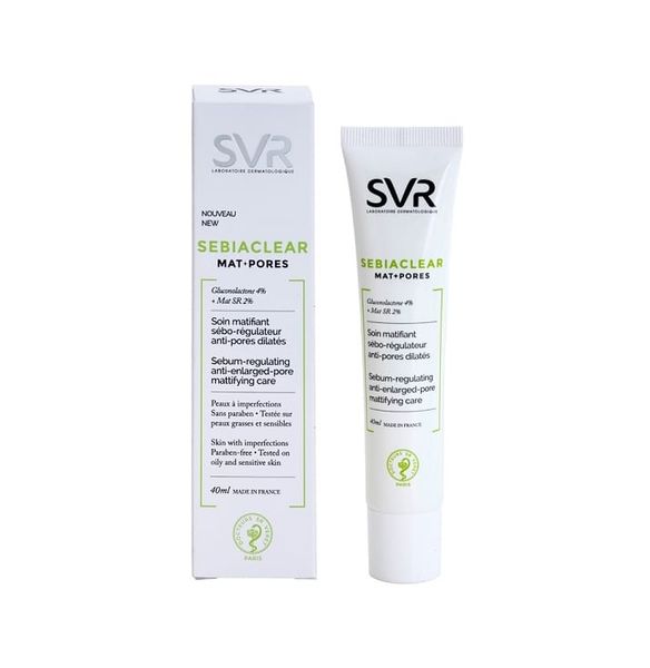 Kem Dưỡng SVR Sebiaclear Mat+Pores Giúp Giảm Mụn Kiềm Dầu Cho Da 40ml