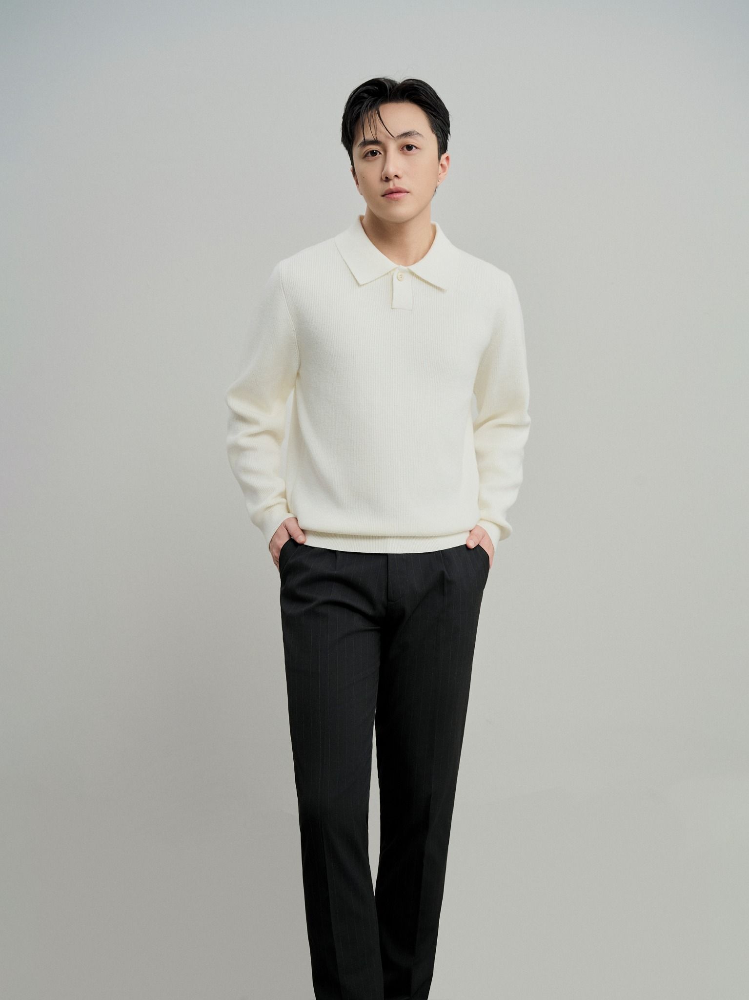 Daily Notch Collar Knit