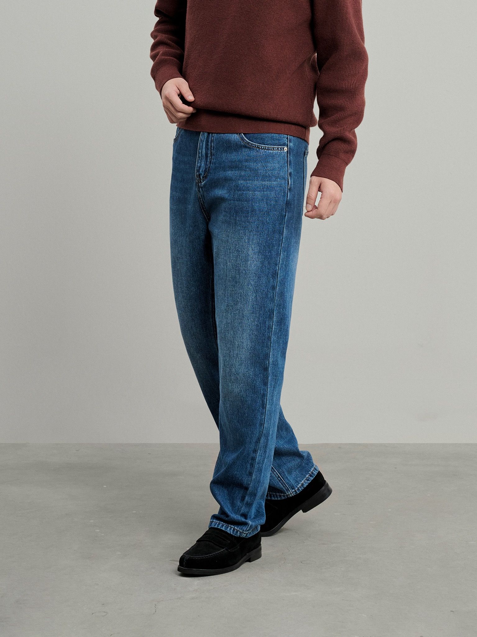 Washed Wide Jeans
