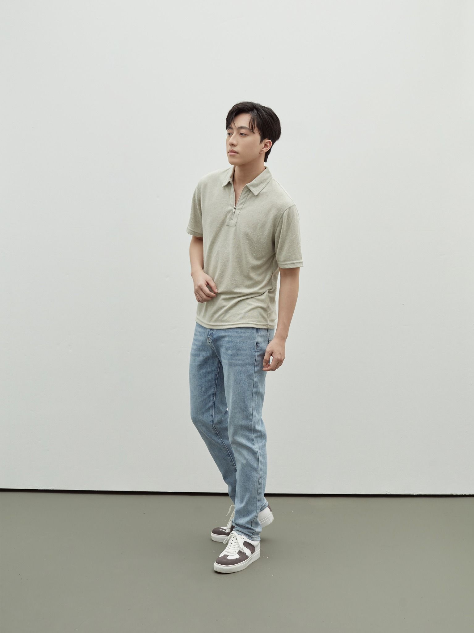 Half Zip Collar Knit
