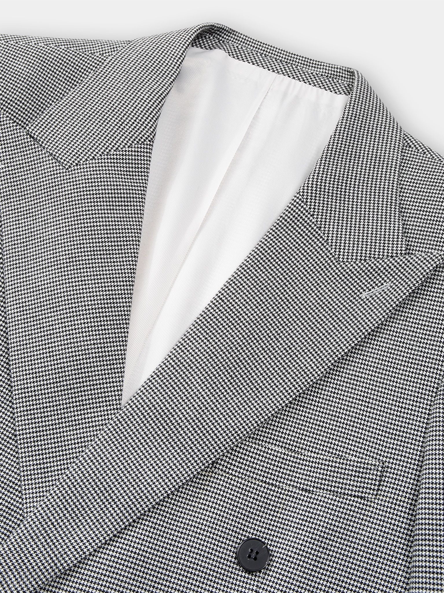 Houndstooth Peal Lapel Double Suit Jacket