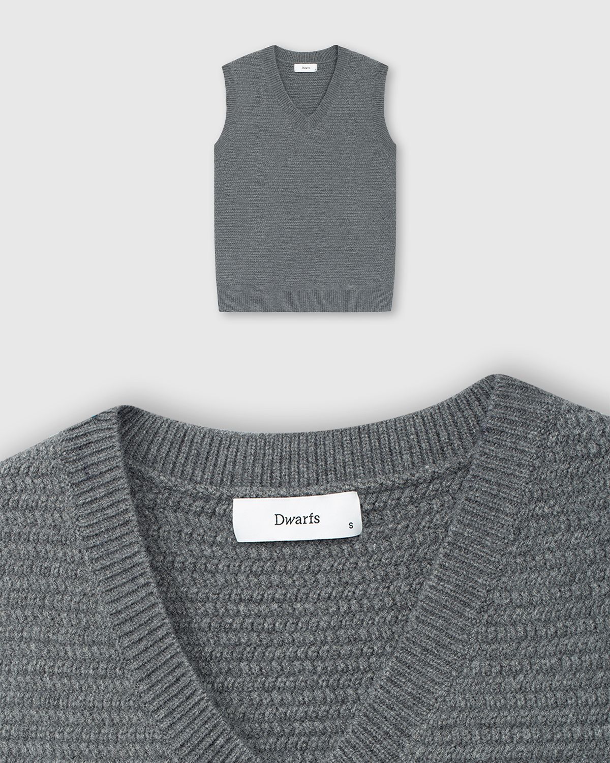 V-NECK NOTCH GILE KNIT
