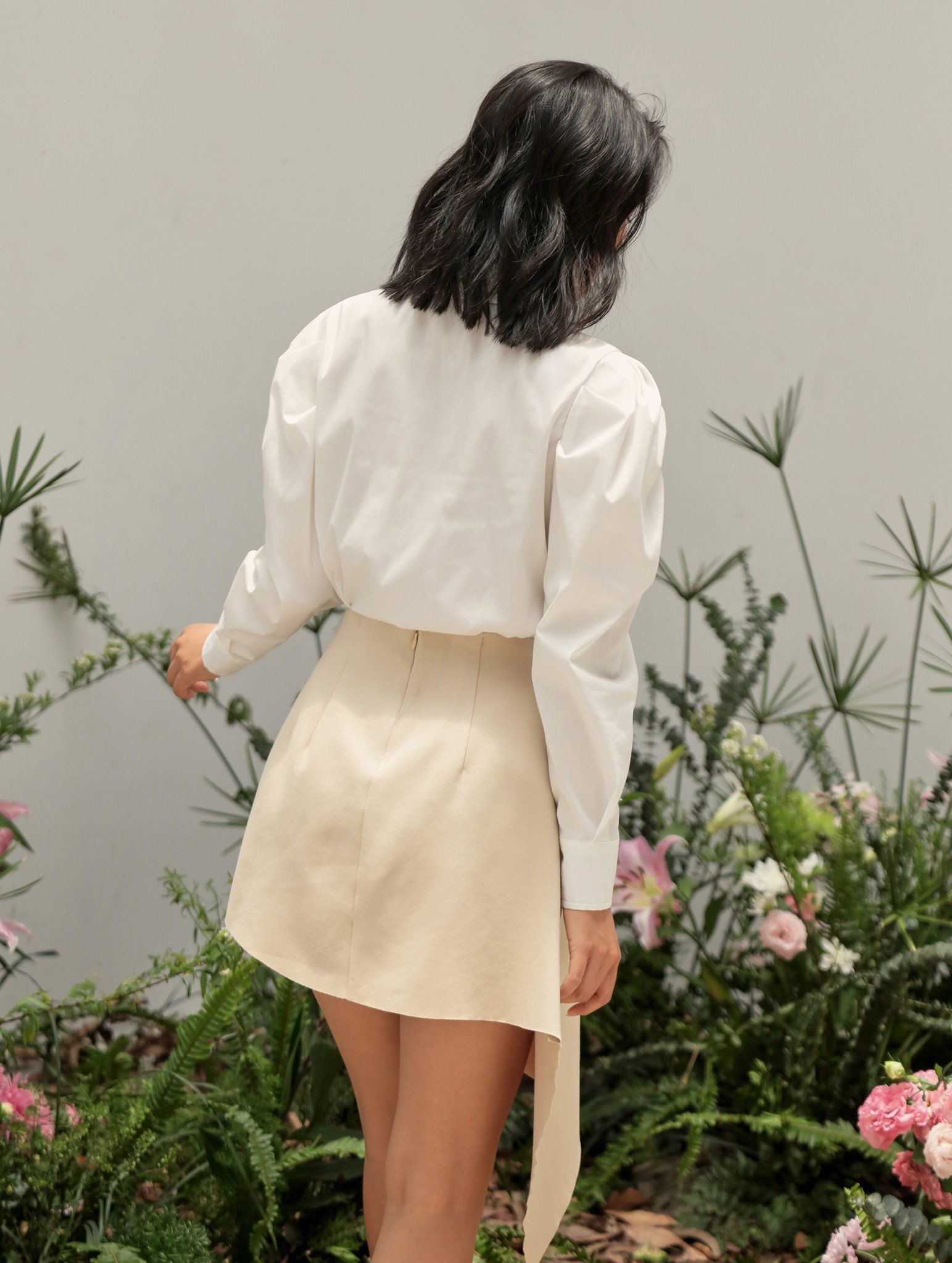Váy Nude Xếp Ly