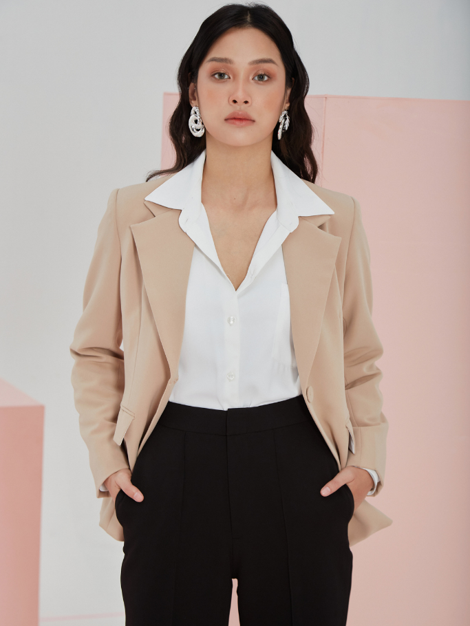 Blazer Nâu Form Fit