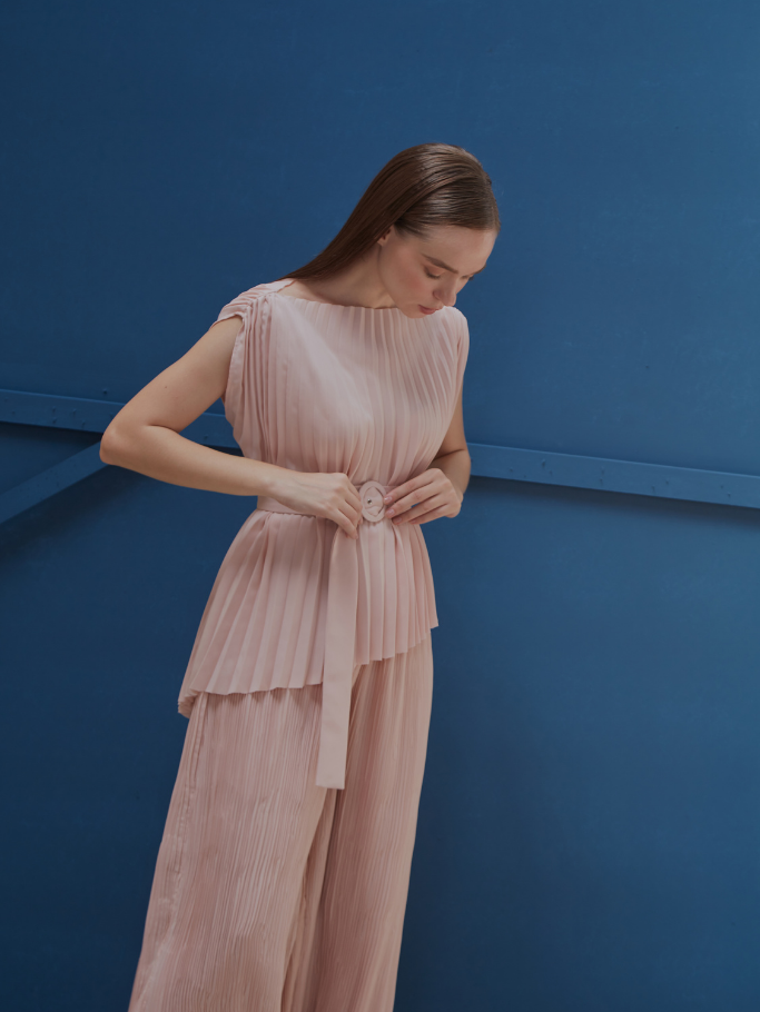 Áo Sát Nách Dập Ly Hồng Pastel