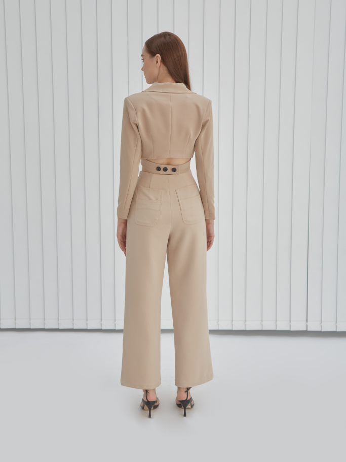 Áo Vest Nâu Cột Nơ