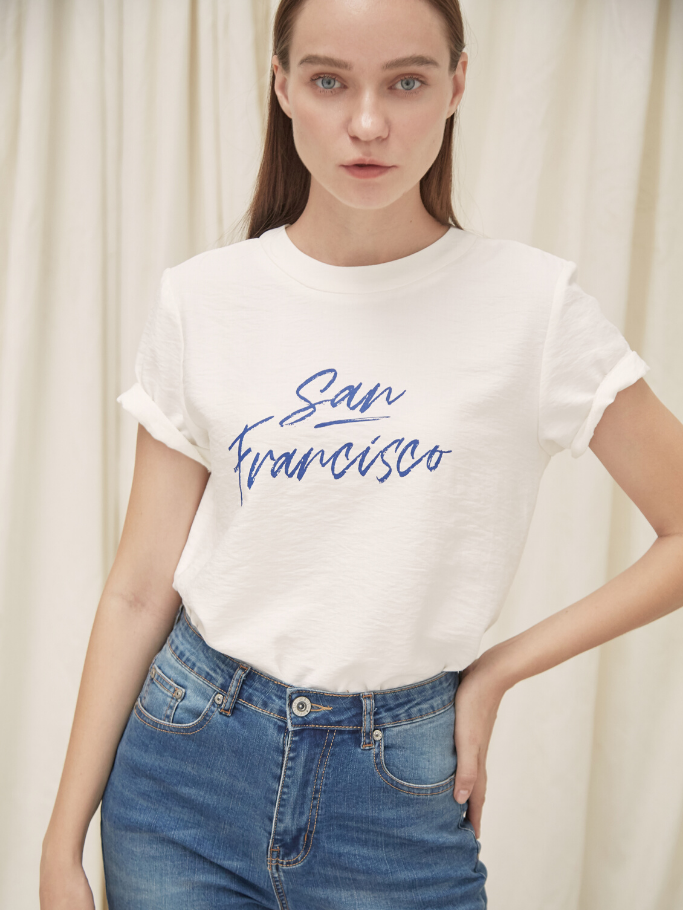 Áo Lụa Trắng Sanfrancisco