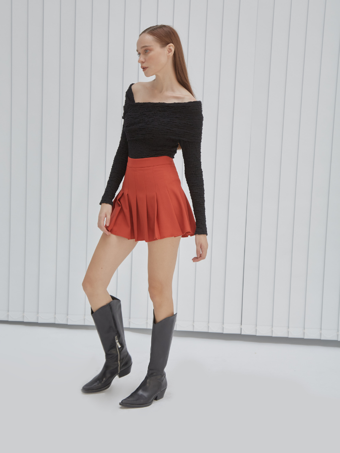 Bodysuit Đen Thun Nhún