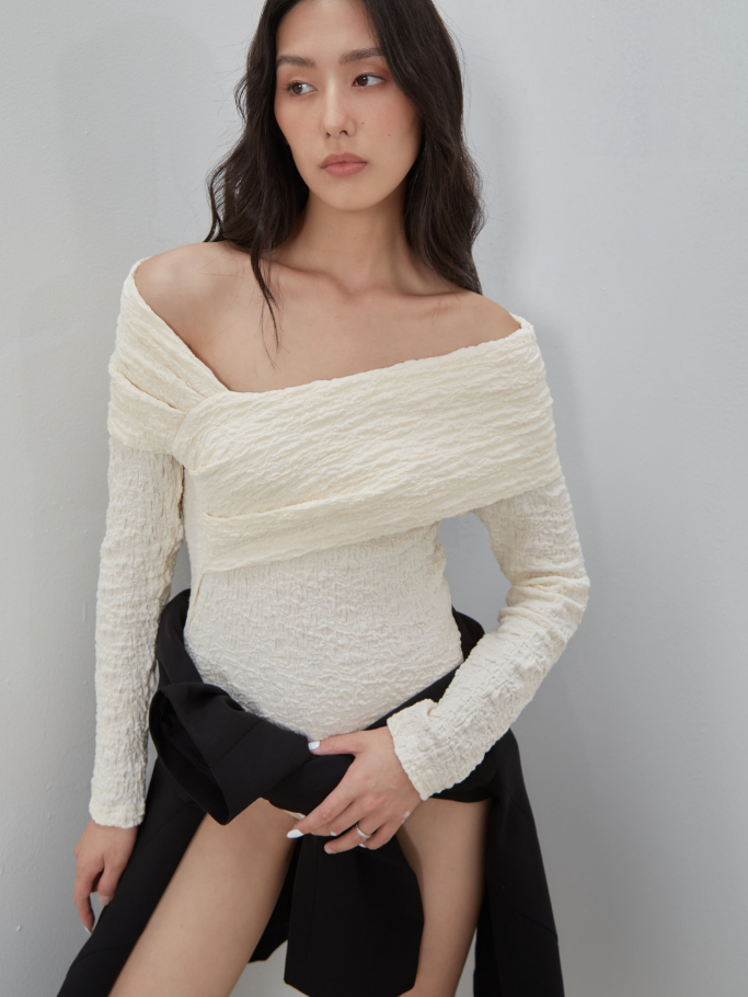 Bodysuit Kem Thun Nhún