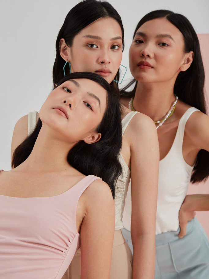 Áo Sát Nách Basic Trắng
