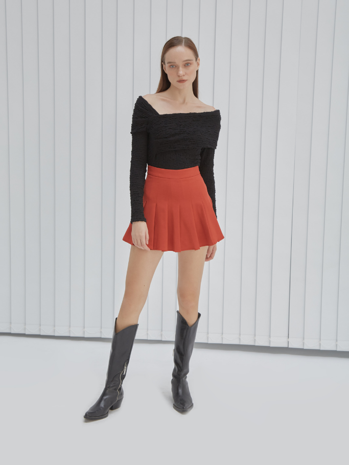 Bodysuit Đen Thun Nhún