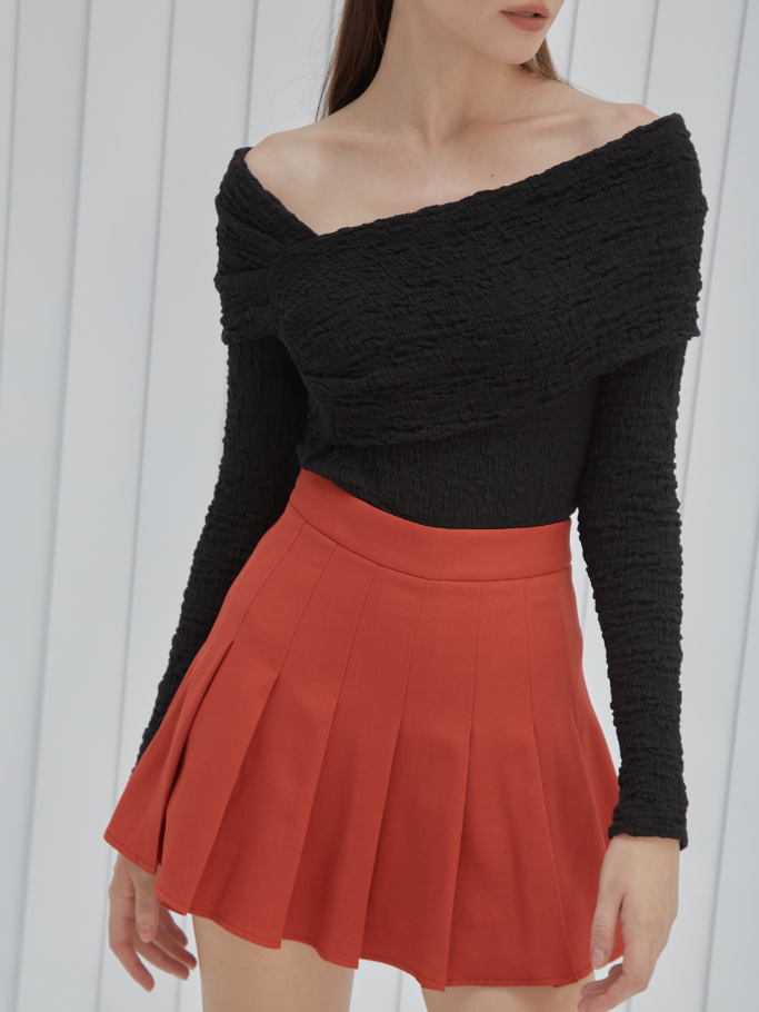 Bodysuit Đen Thun Nhún