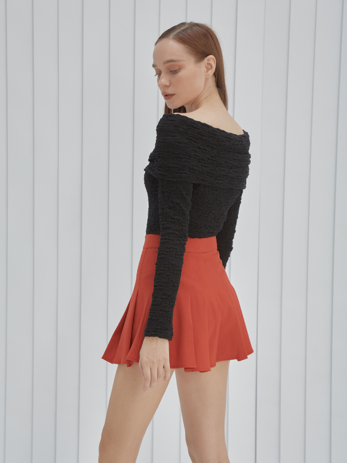 Bodysuit Đen Thun Nhún