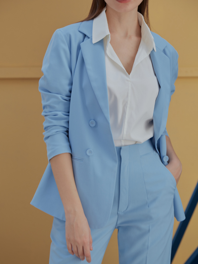 Áo Blazer Xanh Pastel