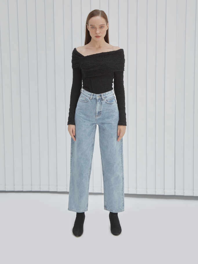 Bodysuit Đen Thun Nhún
