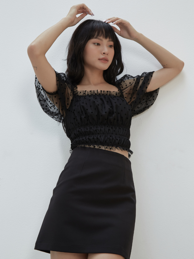 Quần Váy Đen Basic