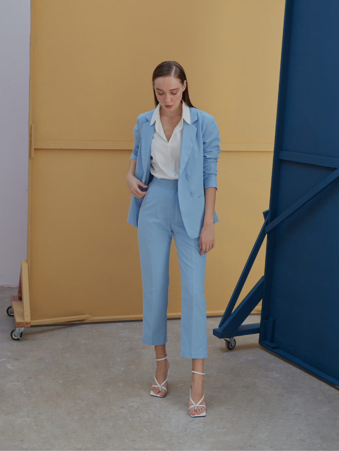 Áo Blazer Xanh Pastel