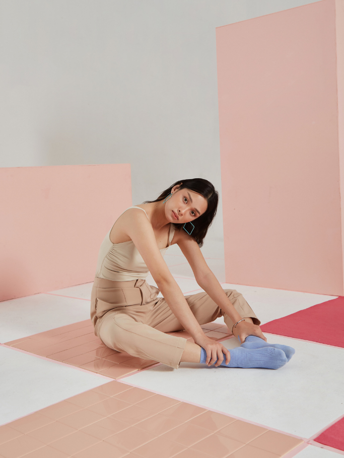 Áo Sát Nách Basic Beige