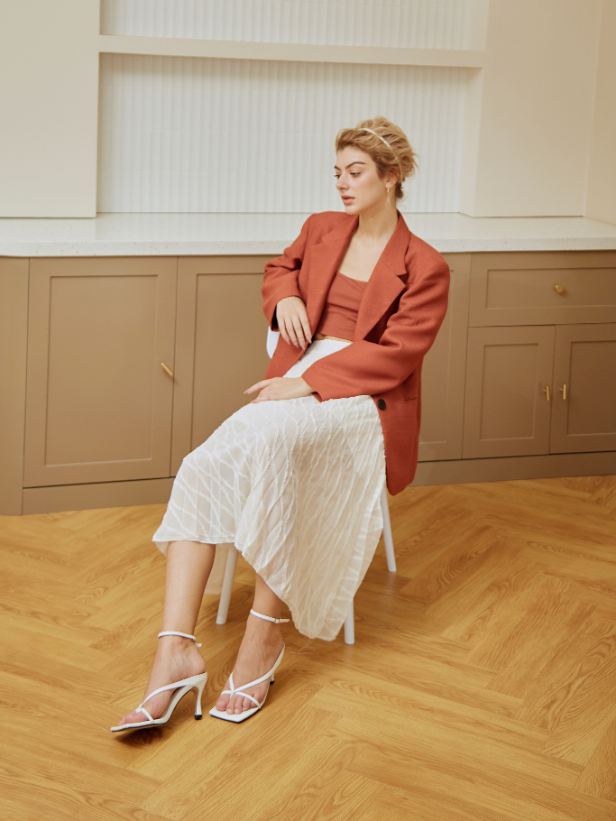 Áo Blazer Oversize Cam Đất - Free Size