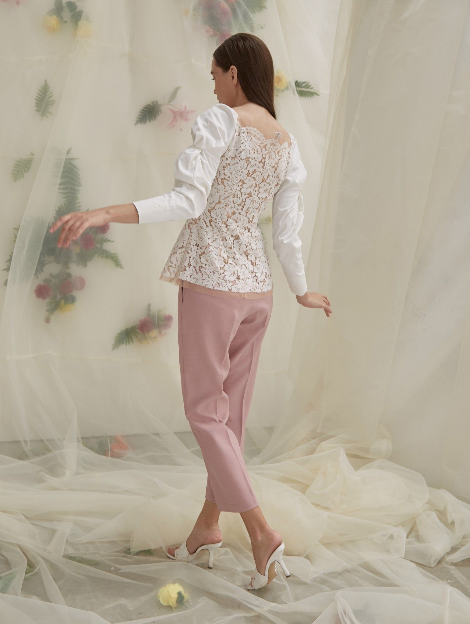 Áo Ren Phối Tay Phồng